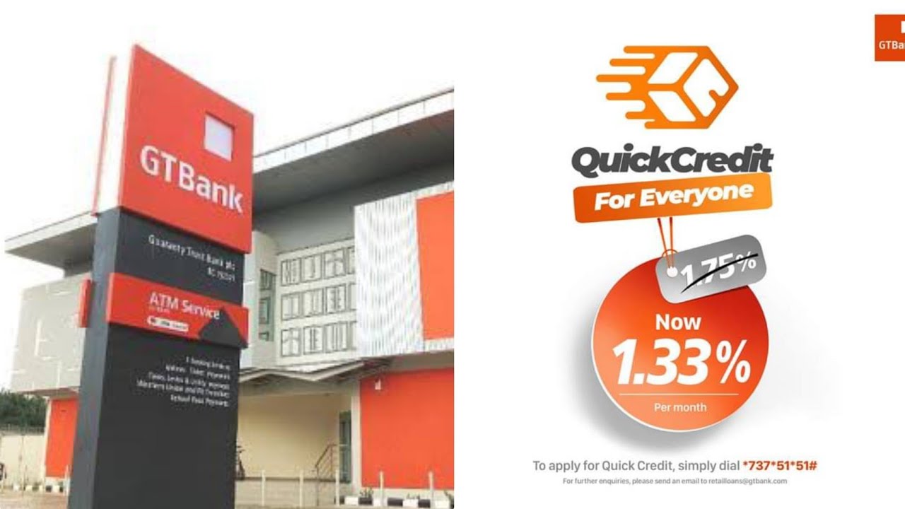Where can I get a loan of 500k in Nigeria, quick credit by GTbank