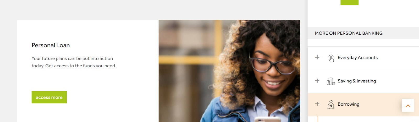 Types of loans offered by Access Bank 1 Personal Loan