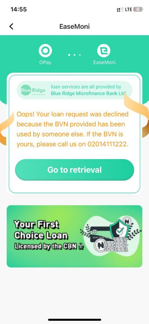 how to borrow loan from opay